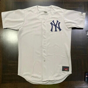 Vintage Authentic New York Yankees Gray Rawlings Away Jersey Size 44 Rivera #42